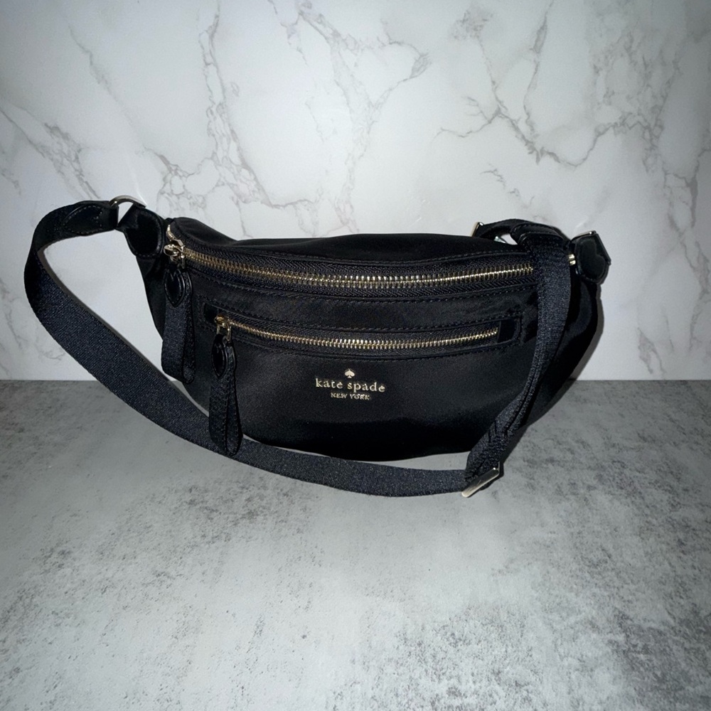 Kate Spade Chelsea Black Nylon Belt Bag